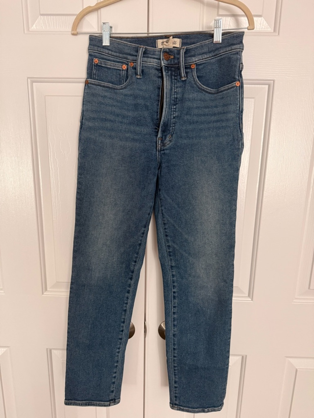 Madewell Women's Straight Leg Jeans in Medium Blue